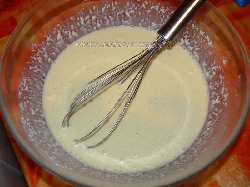 Flan à la noix de coco etape1 Flan à la noix de coco etape1