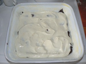 Brownies au fromage blanc sauce caramel etape5
