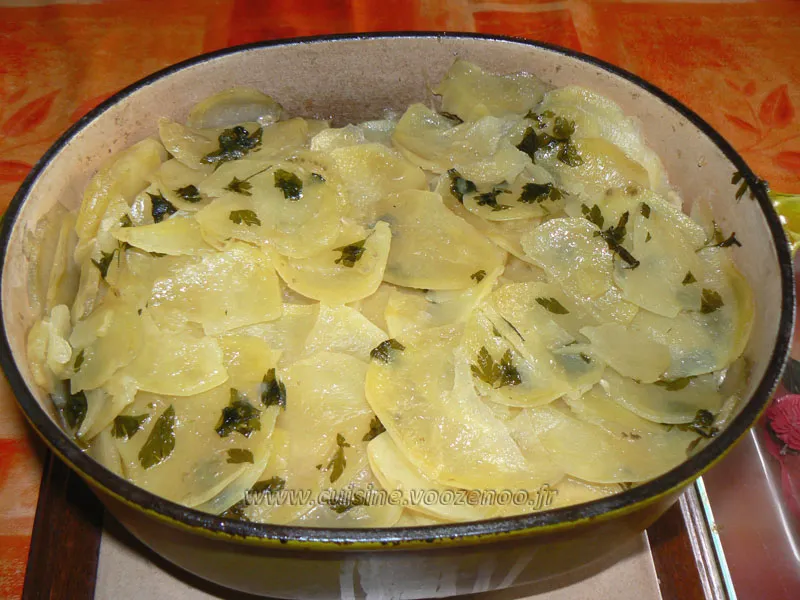 Pommes de terre confites fin Pommes de terre confites fin