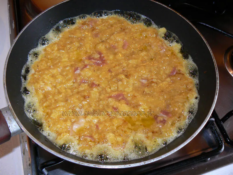Brochette de tortilla de patatas au jambon cru etape3 Brochette de tortilla de patatas au jambon cru etape3