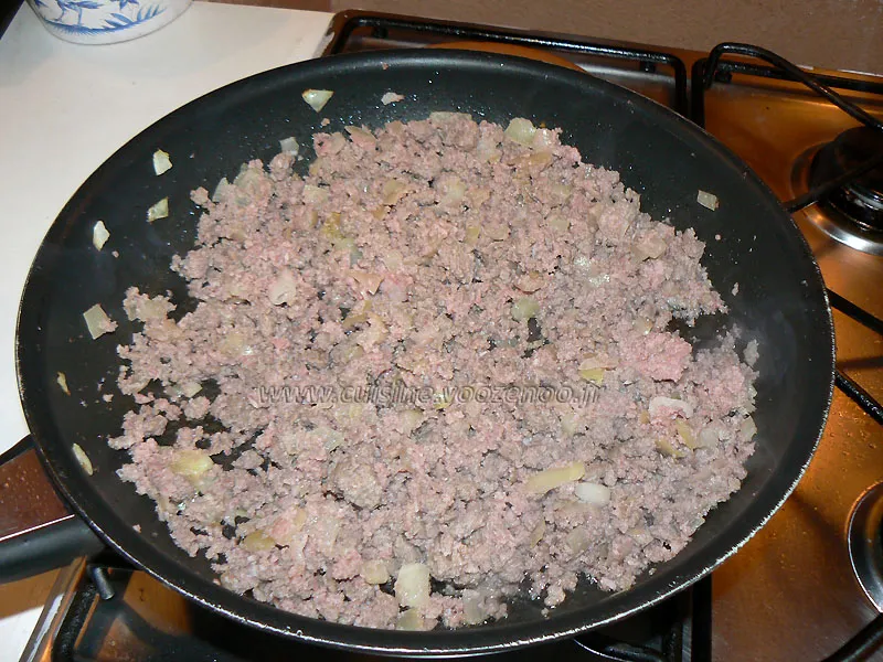 Gratin de crozet a la viande hachee etape2 Gratin de crozet a la viande hachee etape2