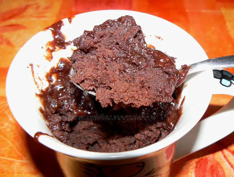 Coffee mug cake ou gateau tasse au chocolat presentation Coffee mug cake ou gateau tasse au chocolat presentation