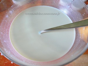 Yaourt vanille et sirop d'érable etape1