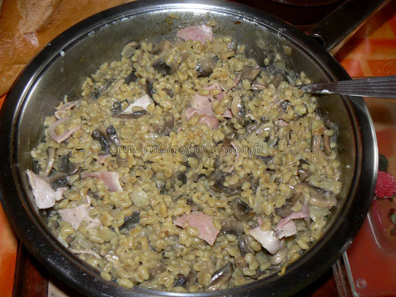 Blesotto aux champignons fin Blesotto aux champignons fin