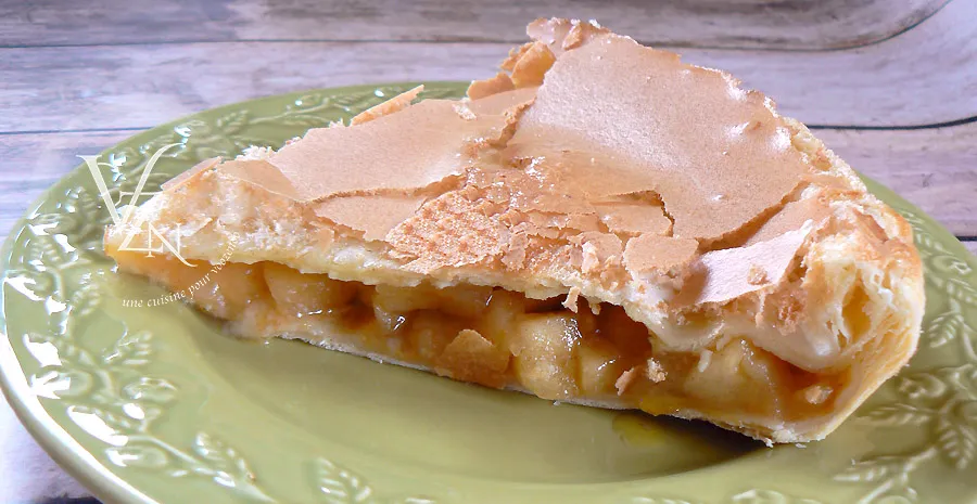 Tourte aux pommes glacée