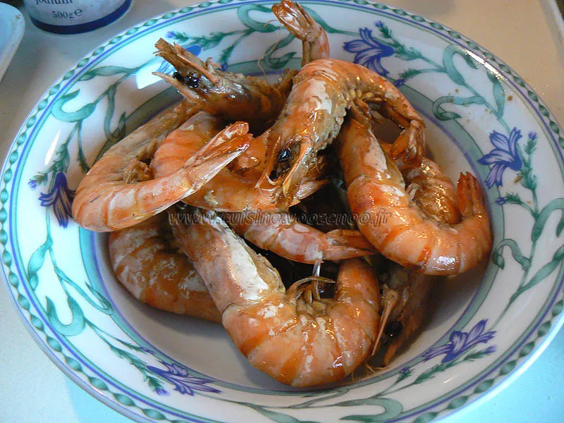 Tagliatelles gambas et fruits de mer etape1 Tagliatelles gambas et fruits de mer etape1