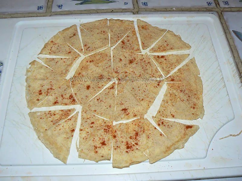 Chips de tortillas light etape3 Chips de tortillas light etape2