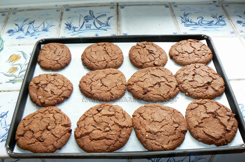 Cookies au nutella fin