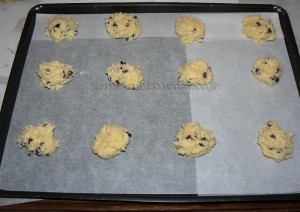 Cookies au chocolat et coco etape2