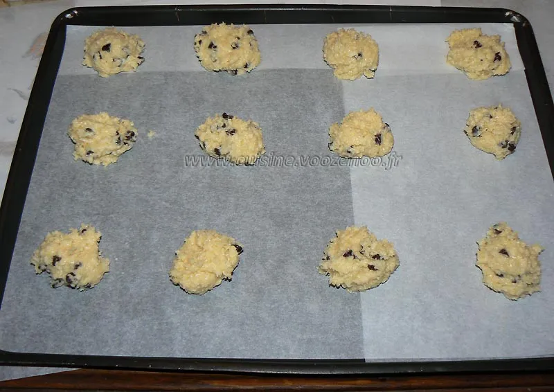 Cookies au chocolat et coco etape2 Cookies au chocolat et coco etape2