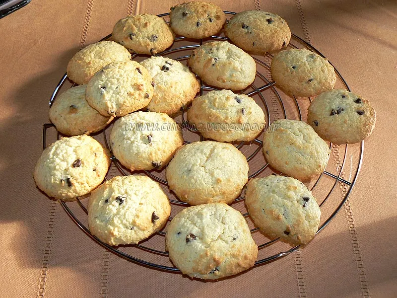 Cookies au chocolat et coco fin Cookies au chocolat et coco fin
