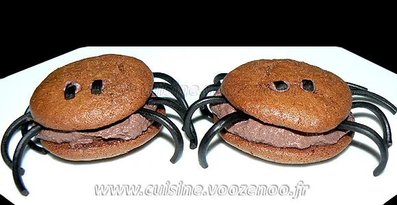 Whoopies "Araignées" au chocolat