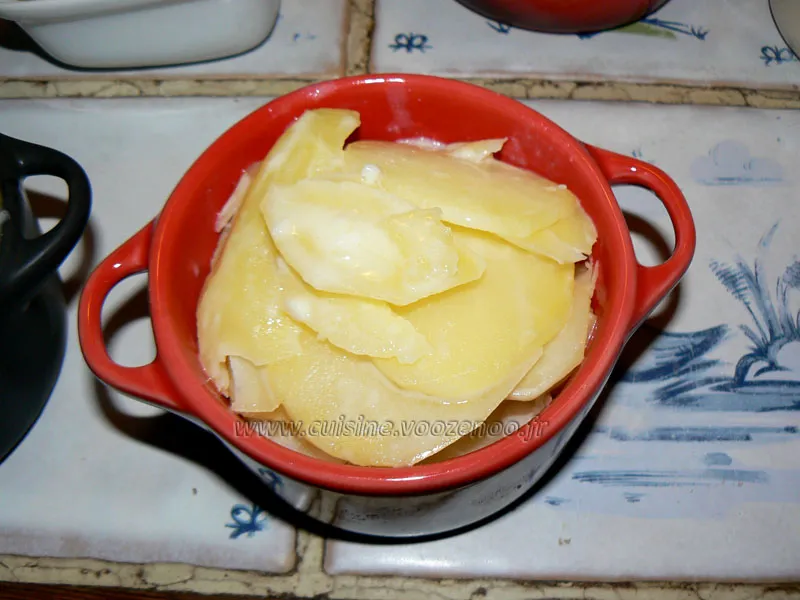 Gratin de pommes de terre aux deux fromages etape3 Gratin de pommes de terre aux deux fromages etape3