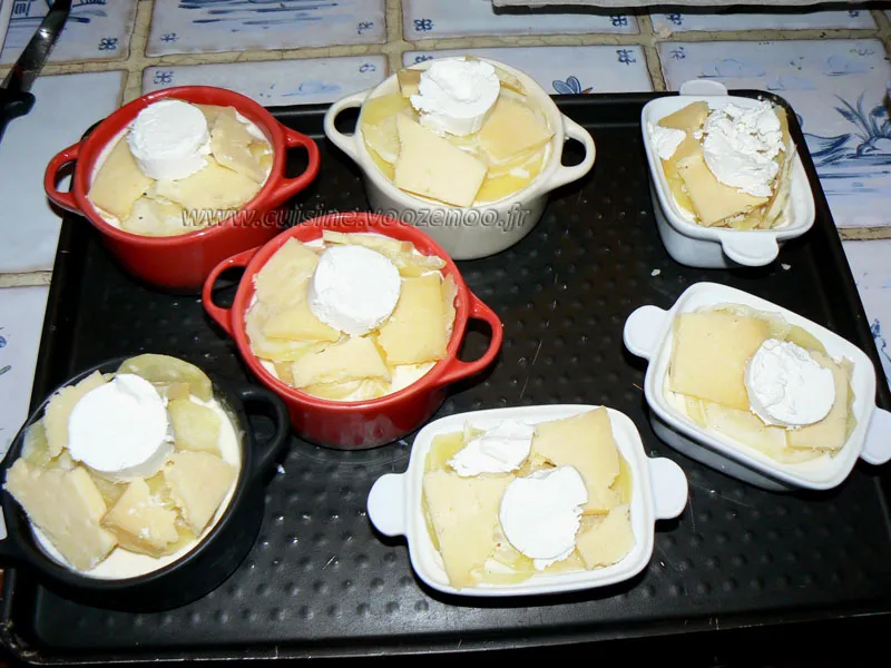 Gratin de pommes de terre aux deux fromages etape4 Gratin de pommes de terre aux deux fromages etape4