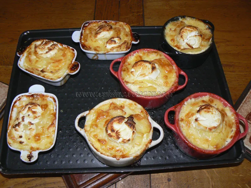 Gratin de pommes de terre aux deux fromages fin Gratin de pommes de terre aux deux fromages fin