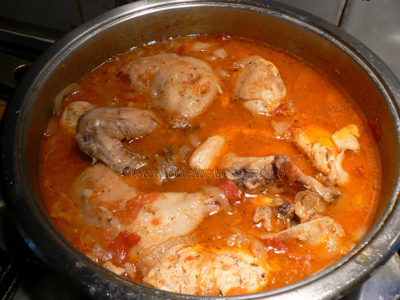 Poulet façon creole fin Poulet façon creole fin