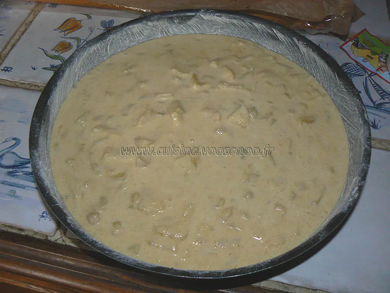 Flan brioché aux pommes etape4 Flan brioché aux pommes etape4