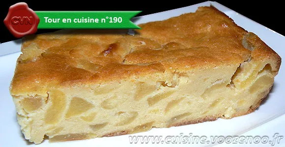 Flan brioché aux pommes