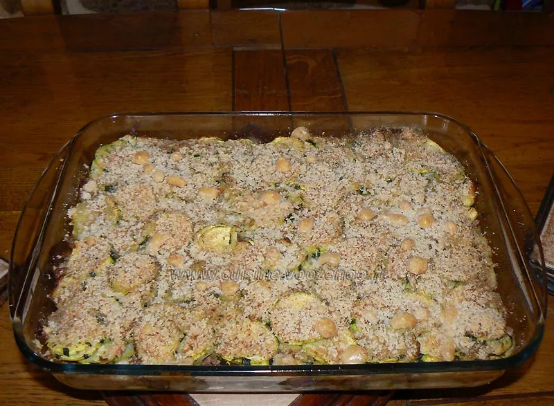 Gratin de viande hachée et courgettes fin Gratin de viande hachée et courgettes fin