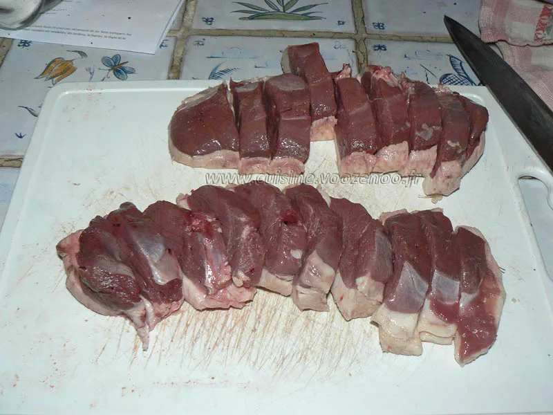 Magrets de canard au miel etape1 Magrets de canard au miel etape1