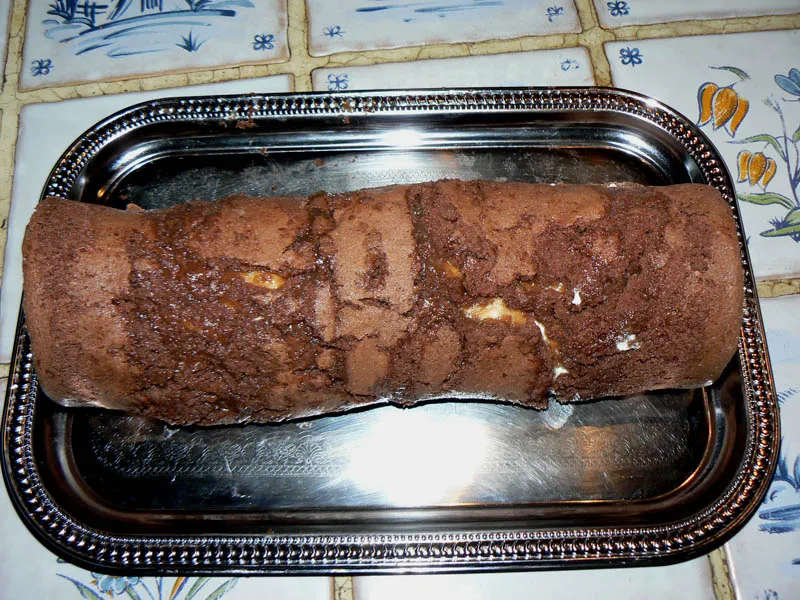 Bûche légère à la crème de marron etape6 Bûche légère à la crème de marron etape6