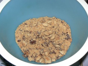 Truffes aux biscuits Granola etape1