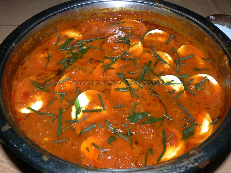 Rougail z'oeufs fin Rougail z'oeufs fin