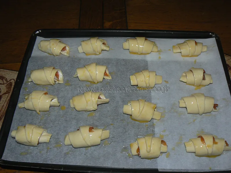 Mini croissants au saumon fume et fromage frais etape5 Mini croissants au saumon fume et fromage frais etape5