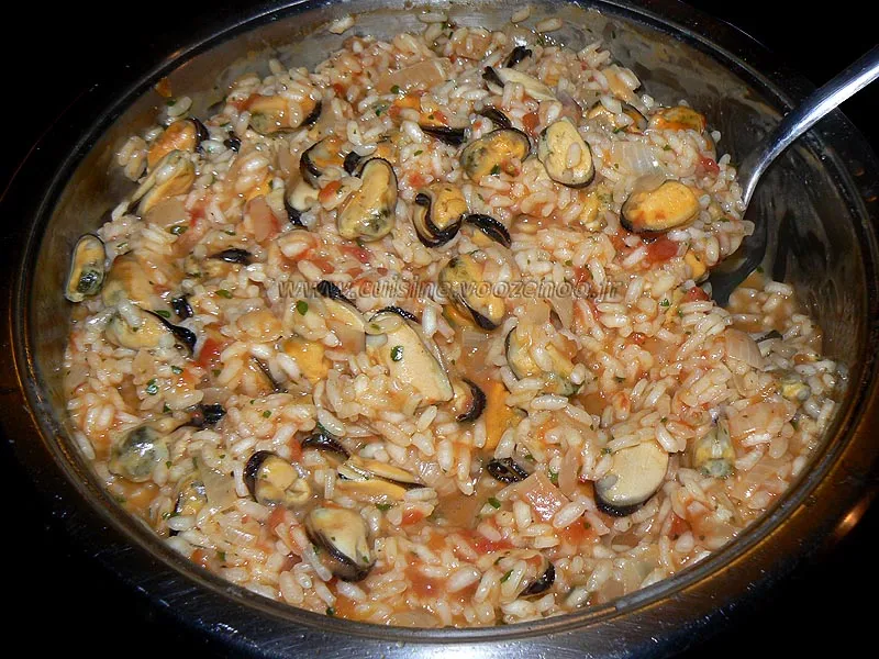 Risotto aux moules fin Risotto aux moules fin
