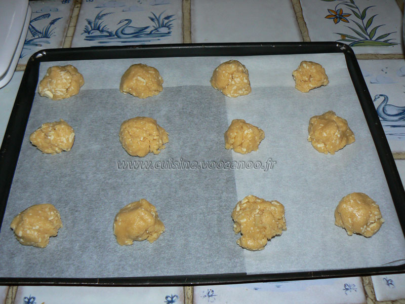 Cookies au chocolat blanc etape2