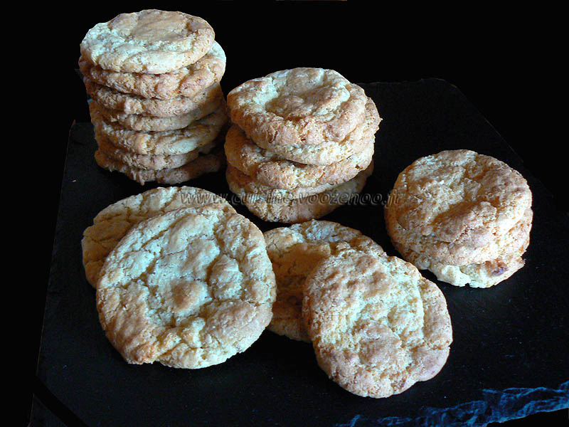 Cookies au chocolat blanc presentation