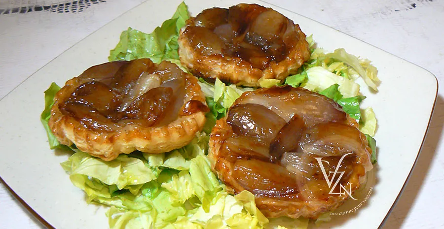 Tatin d'échalotes