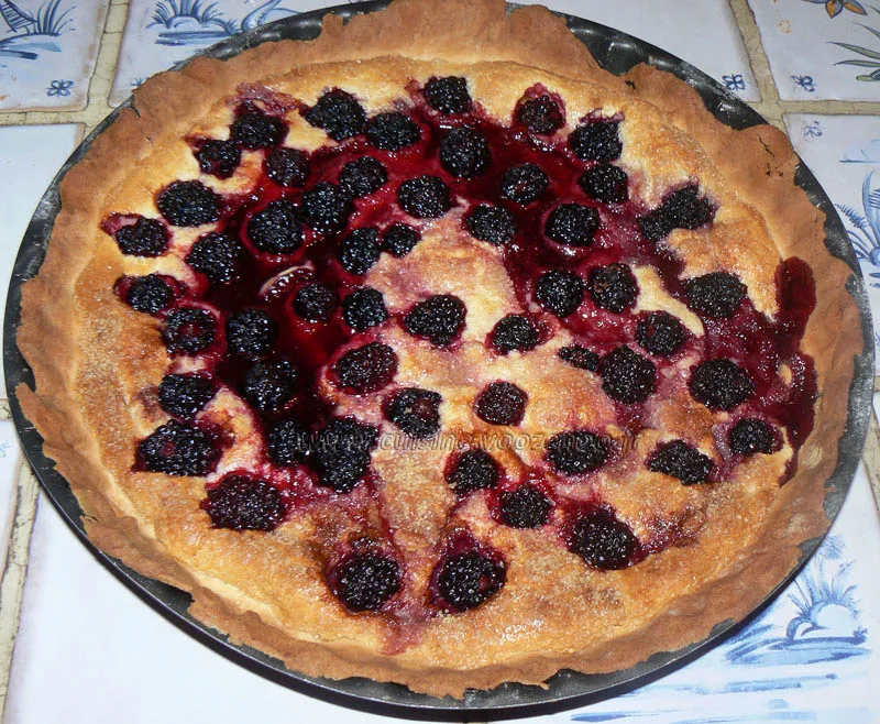 Tarte sablee aux mures et mascarpone fin Tarte sablee aux mures et mascarpone fin