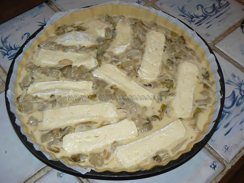 Tarte aux endives et camembert etape2 Tarte aux endives et camembert etape2