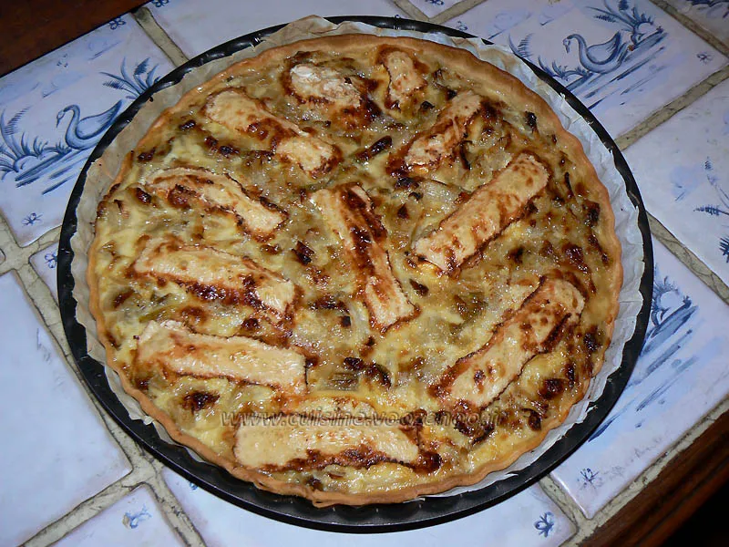Tarte aux endives et camembert fin Tarte aux endives et camembert fin