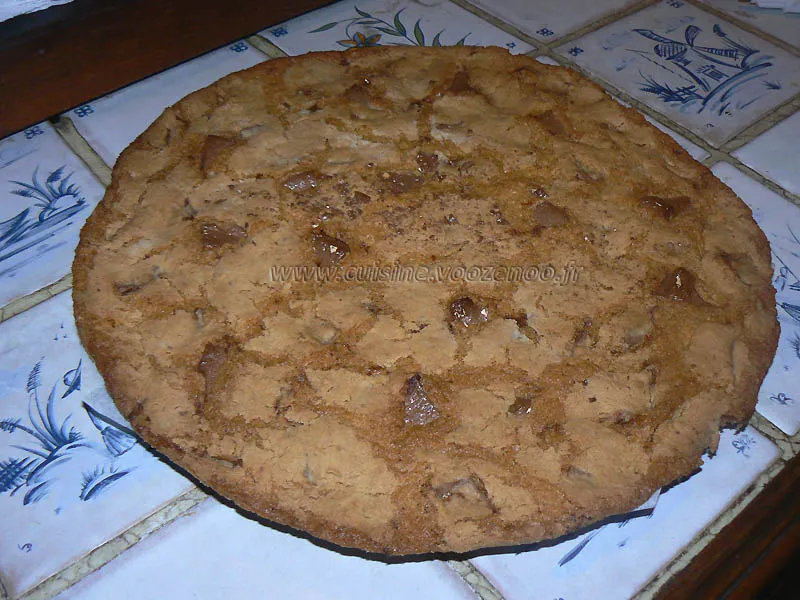 Cookie géant au toblerone fin Cookie géant au toblerone fin