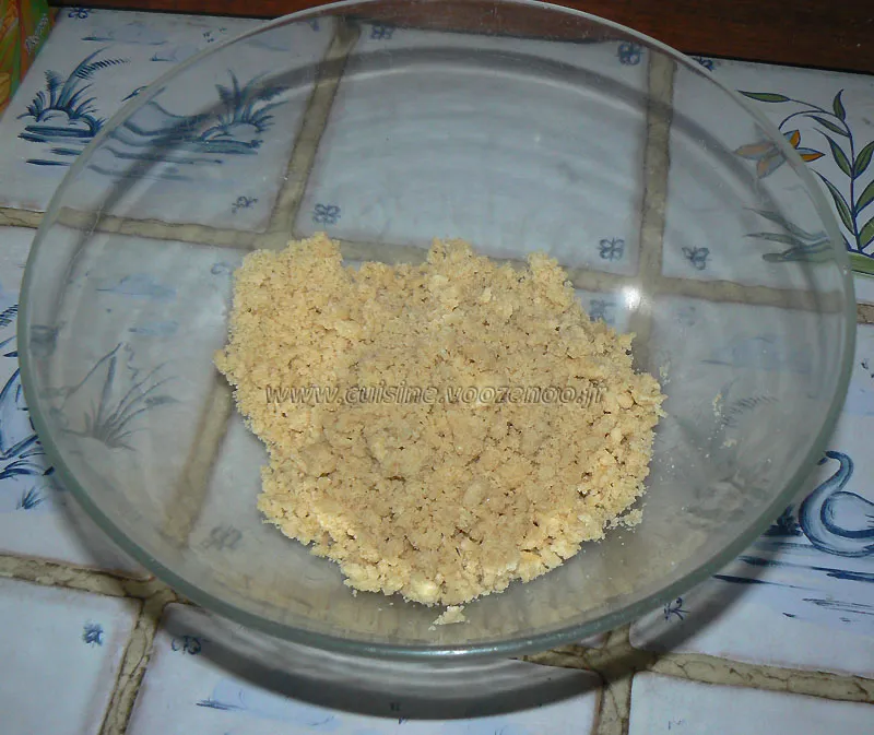 Mini tartelettes Nutela crumble etape1 Mini tartelettes Nutela crumble etape1