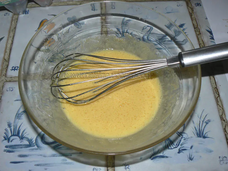 Glace au nutella etape1