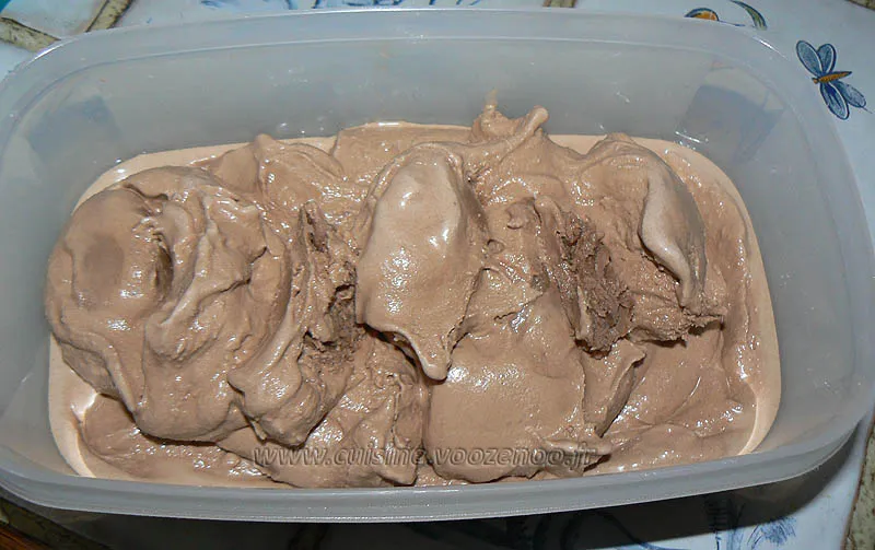 Glace au nutella fin