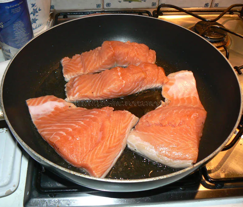 Saumon sauce soja etape1
