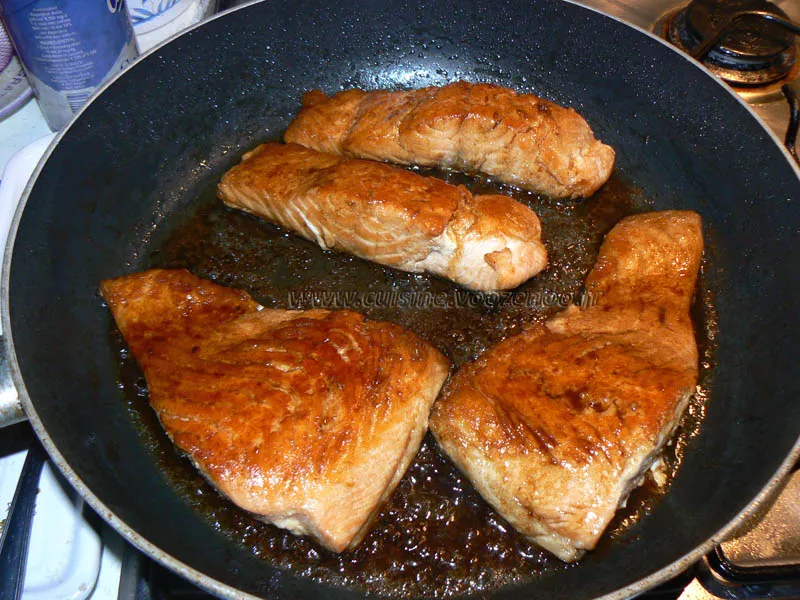 Saumon sauce soja fin