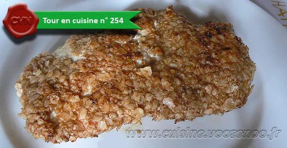 Escalopes de dinde en panure d'avoine