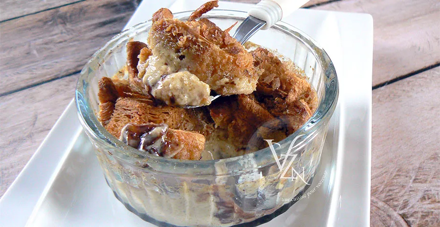 Crème à la cannelle, croissant et chocolat