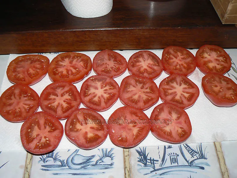 Panisse maison et tomates à la Provençale etape4