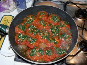 Panisse maison et tomates à la Provençale etape7