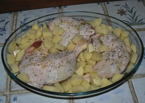 Cuisses de canard au four et ses pommes de terre fondantes etape2