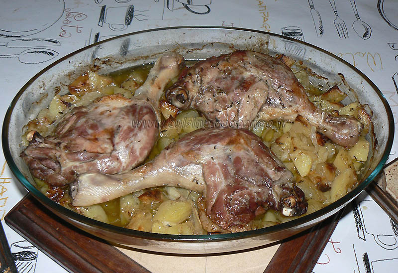 Cuisses de canard au four et ses pommes de terre fondantes fin