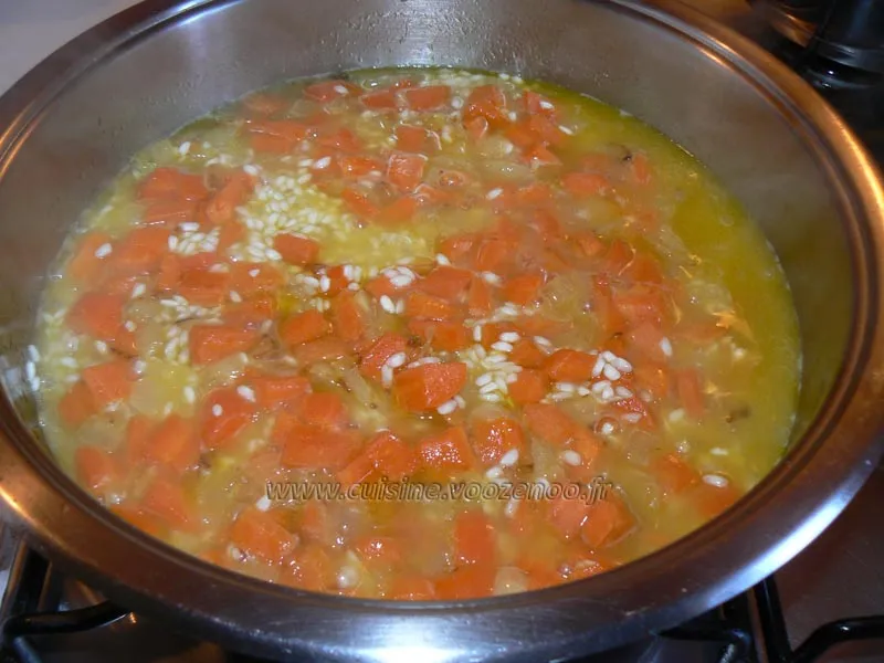 Risotto aux carottes etape2
