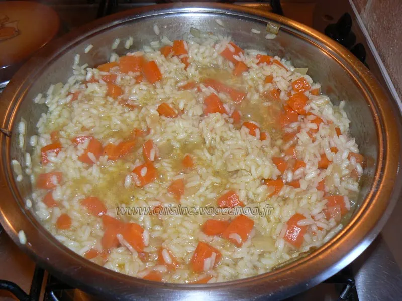 Risotto aux carottes etape3