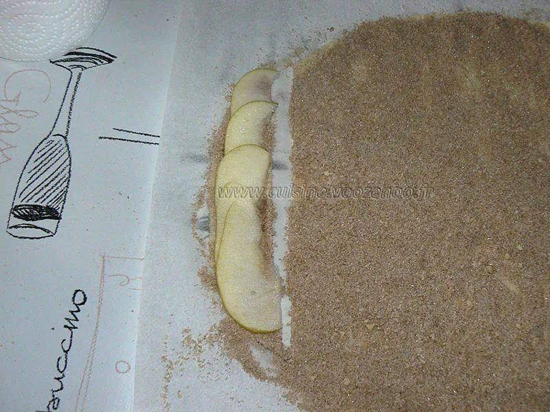 Rosaces aux pommes,cannelle etape3
